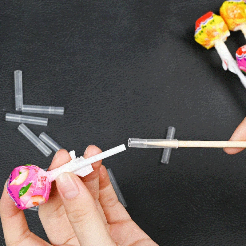 50pcs/pack Lollipop Fixed Sleeve Lollipop Holder DIY Lollipop Bouquet Stand Connecting Tube Fixation Stand