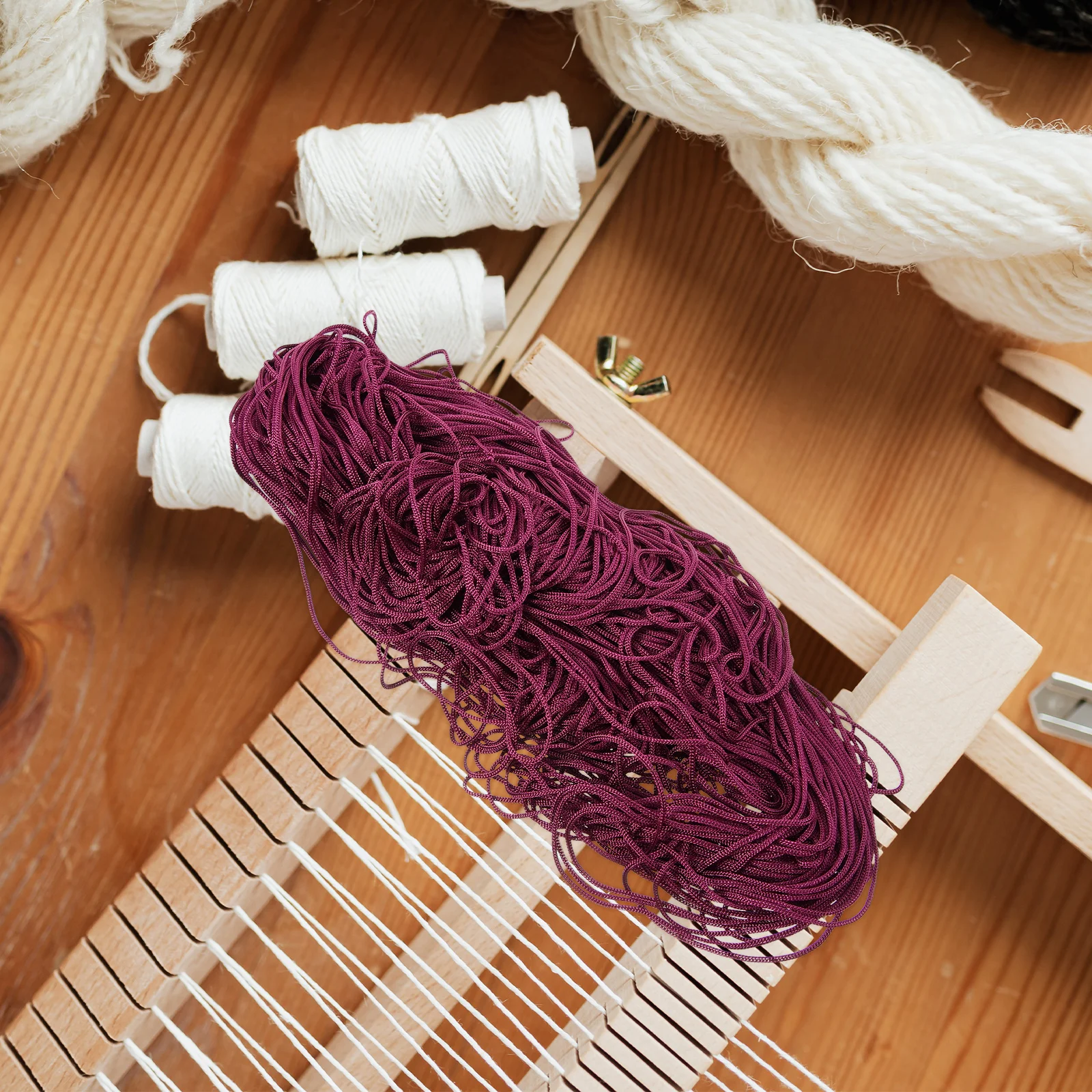 

6 Bundles Hollow Ice Silk Crochet Yarn 01 White 16 Black 23 Purple 302 Red 301 Blue Multi use Comfortable Flexible