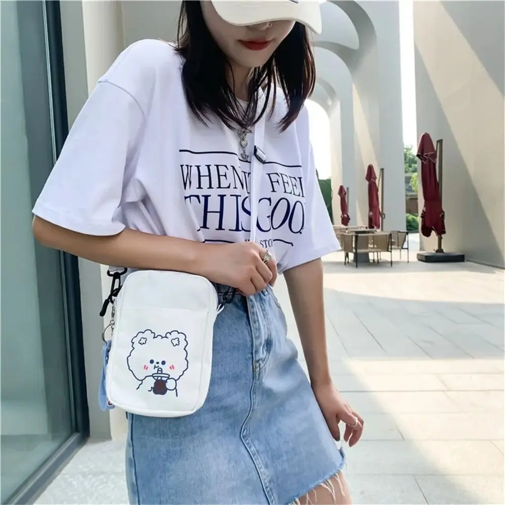 Fashion Handbags Women Shoulder Bag One-shoulder Small Bags Cell Phone Bags Phone Wallet Canvas Crossbody Bag Student Girl