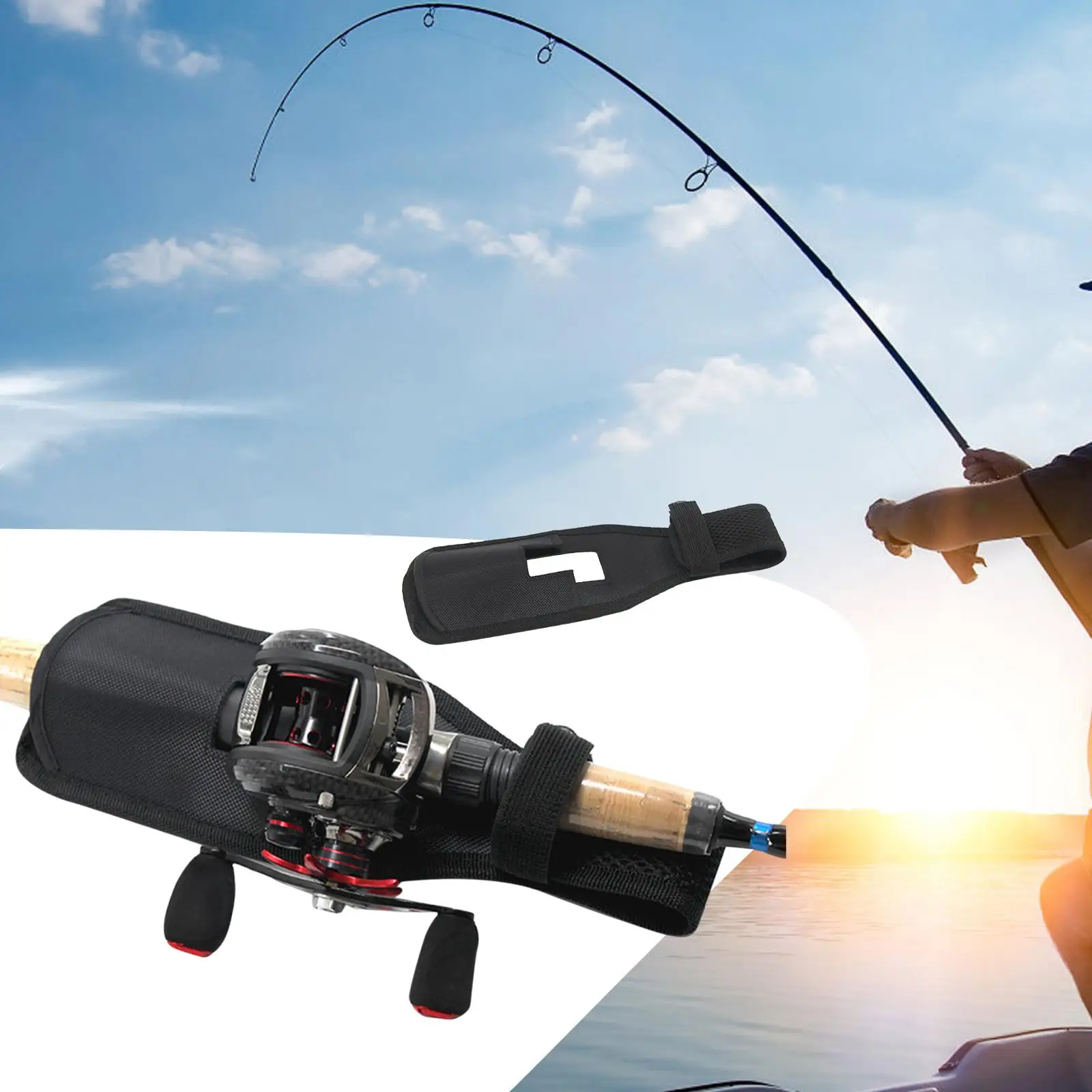 إغراء قضيب حقيبة الصيد الملحقات السفر مريحة في الهواء الطلق حامل قوي