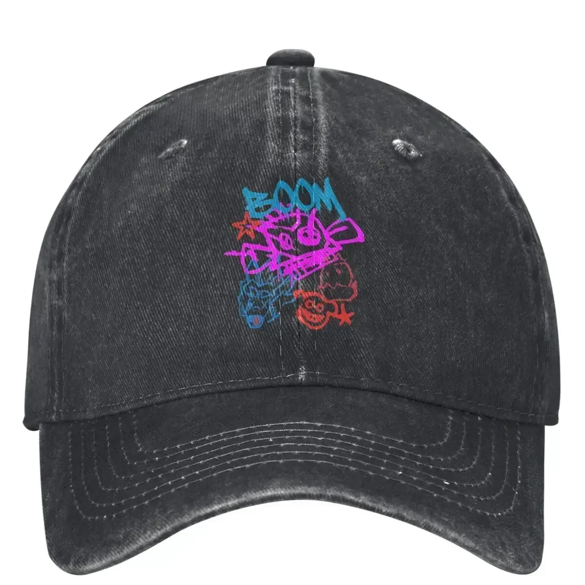 New Jinx Monkey Boom Poster Washed Baseball Cap Casual Trucker Hat Summer Men Adult Hunting Camping Designer Baseball Caps