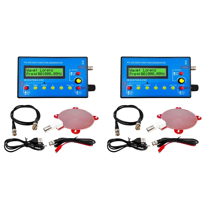 

N01R-2X FG200 Генератор функций DDS Частотомер 0,01 Гц-500 КГц Модуль источника сигнала Синус + квадратный + зубчатая сигнализация