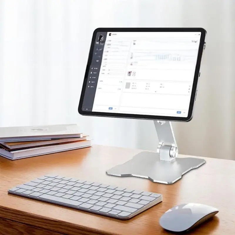 652F Tablet Mount Stand With Strong Attachment, NonSlip Silicone Phone Holder for Work & Play