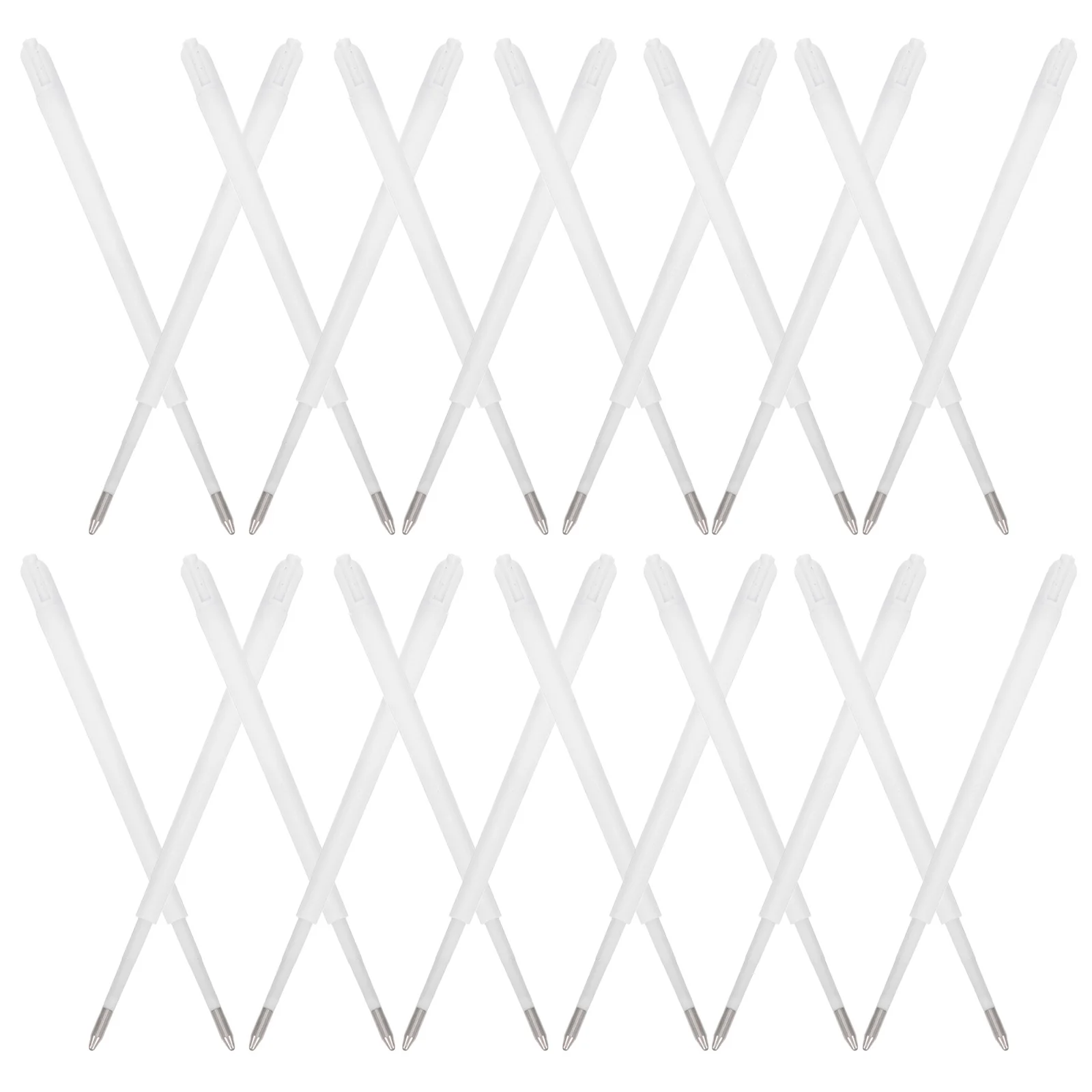 Recharges de stylo à bille universelles, 100 pièces, encre bleue, plastique, écriture lisse, remplacement de grande capacité pour le bureau et l'école