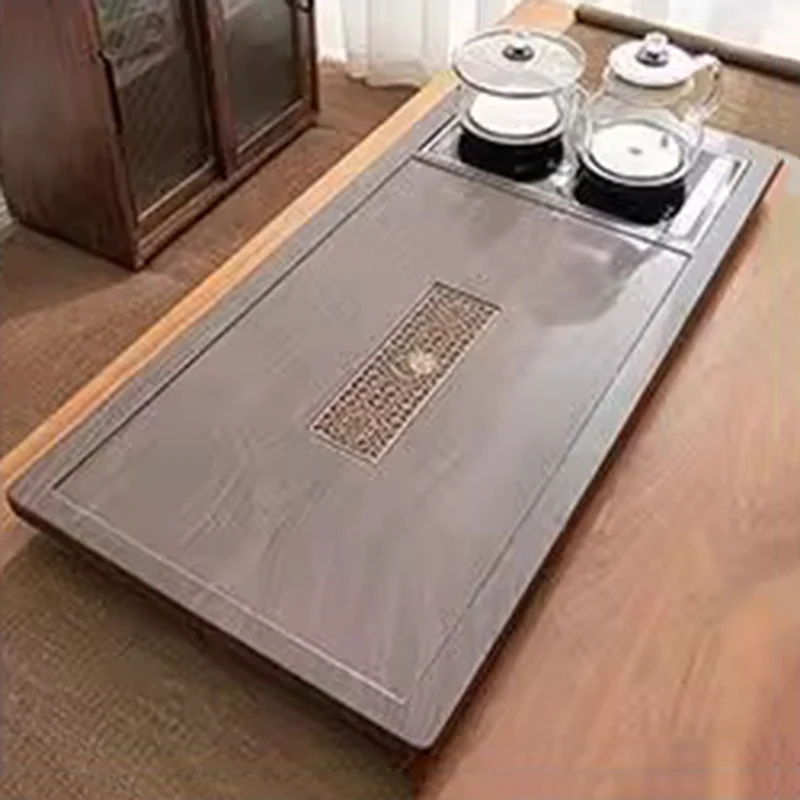 Serving Luxury Tea Tray Wooden Accessories Decorative Drip Drainage Tea Tray Rectangle Pot Long Kitchen Bandeja Madera Teaware view 5