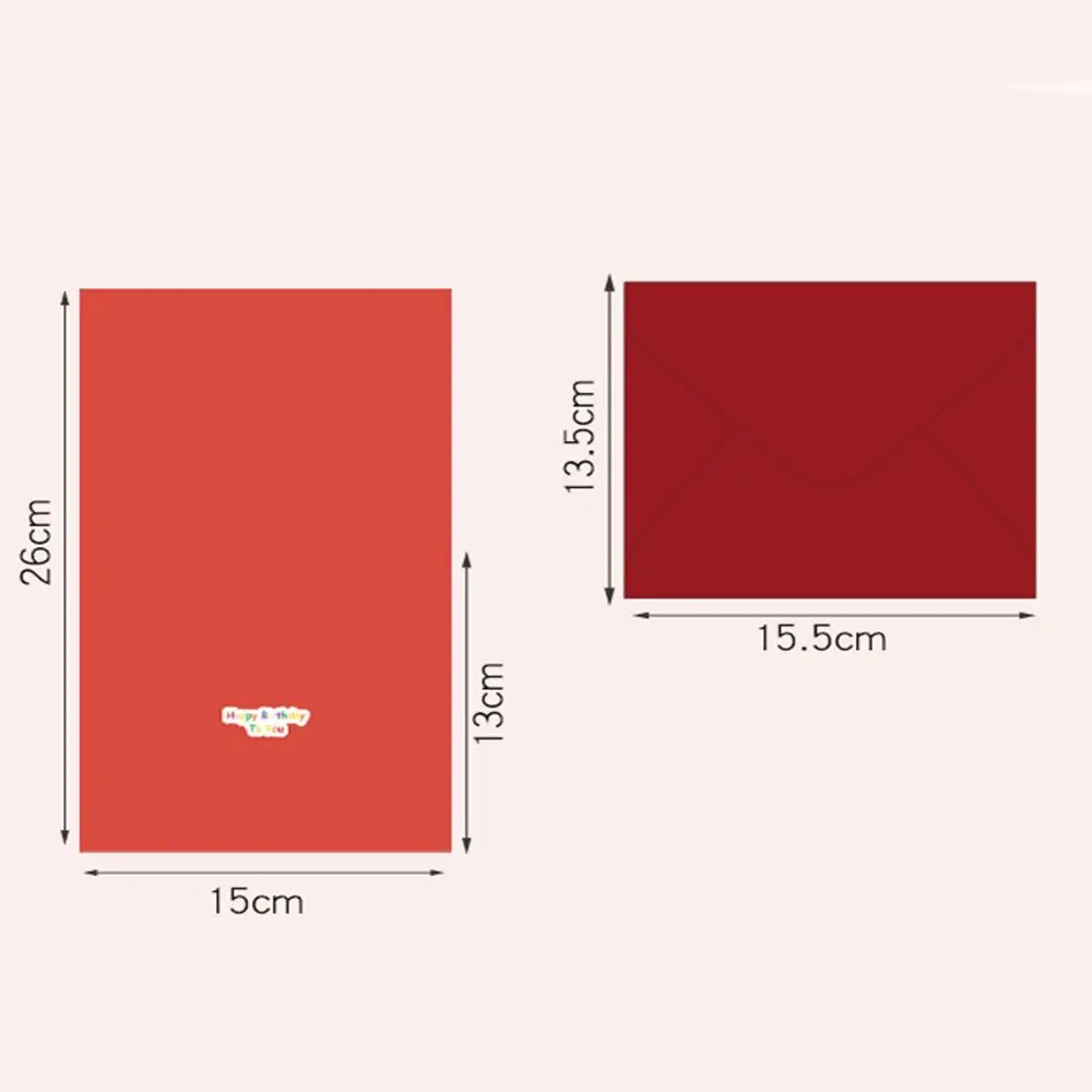 Handschrift 3D Geburtstagstorte Karten Einladung Danke Geburtstag Pop-Up Karten Falten Segen Geburtstag Grußkarten