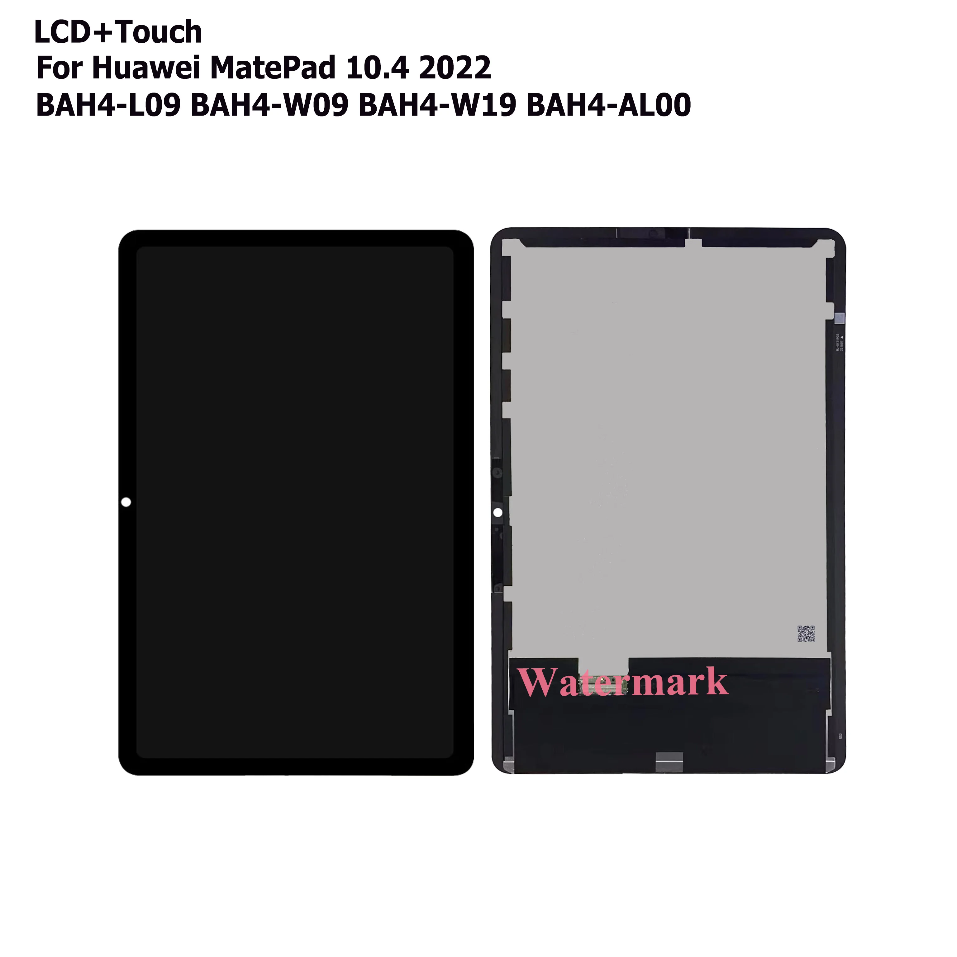 For HUAWEI MatePad 10.4 2022 BAH4 W09 Disply Tablet Screen BAH4-W09 BAH4-AL00 AL10 BAH4-W19 W29 W39 BAH4-L09 LCD Touch Assembly