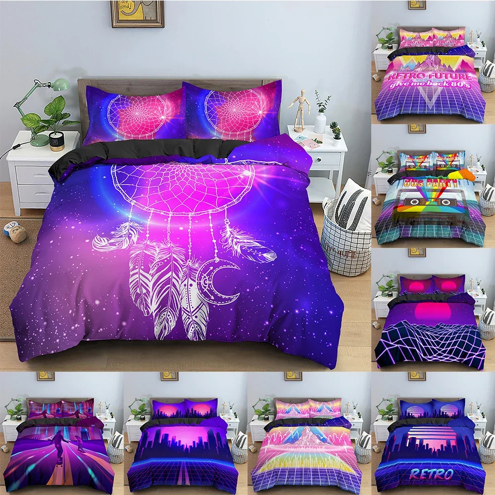 

3D Dreamcatcher Duvet Cover Set Abstract Sunset Bedding Set Comforter Cover Single Twin King Queen With Pillowcase Bedclothes