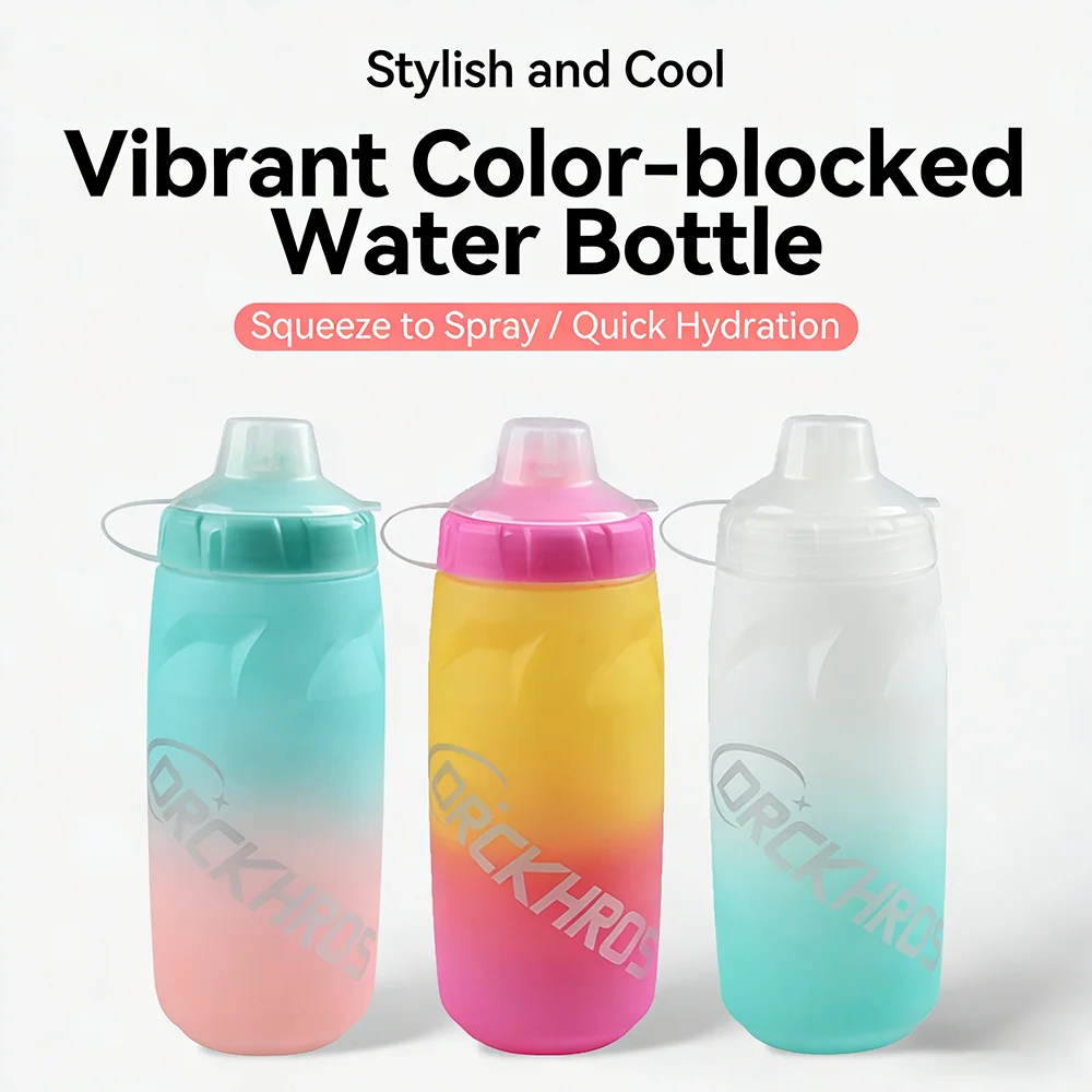 620ml Bicycle Bottle Gradient MTB Road Bike Water Bottle Outdoor Sports Portable Large Capacity Drink Cycling
