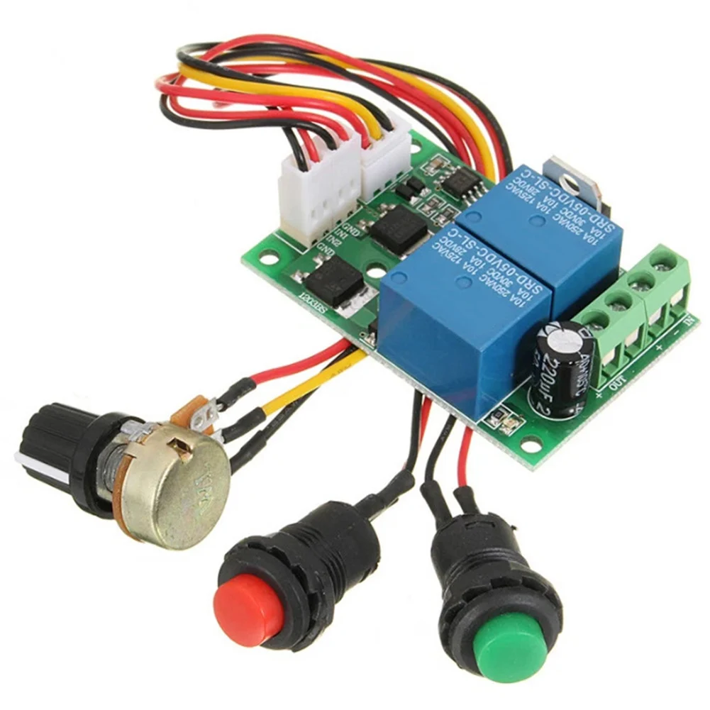 For PWM DC Motor Control Board 6V 12V 24V 30A Rated with Manual Forward Reverse Operation and Real-Time Duty Cycle Display