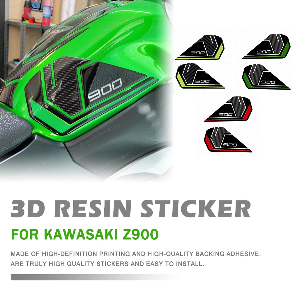 

KAWASAKI Z900 Motorcycle Accessories 3D Epoxy Resin Tank Pad Protection Sticker New Decorative Decal for KAWASAKI Z900 Z 900