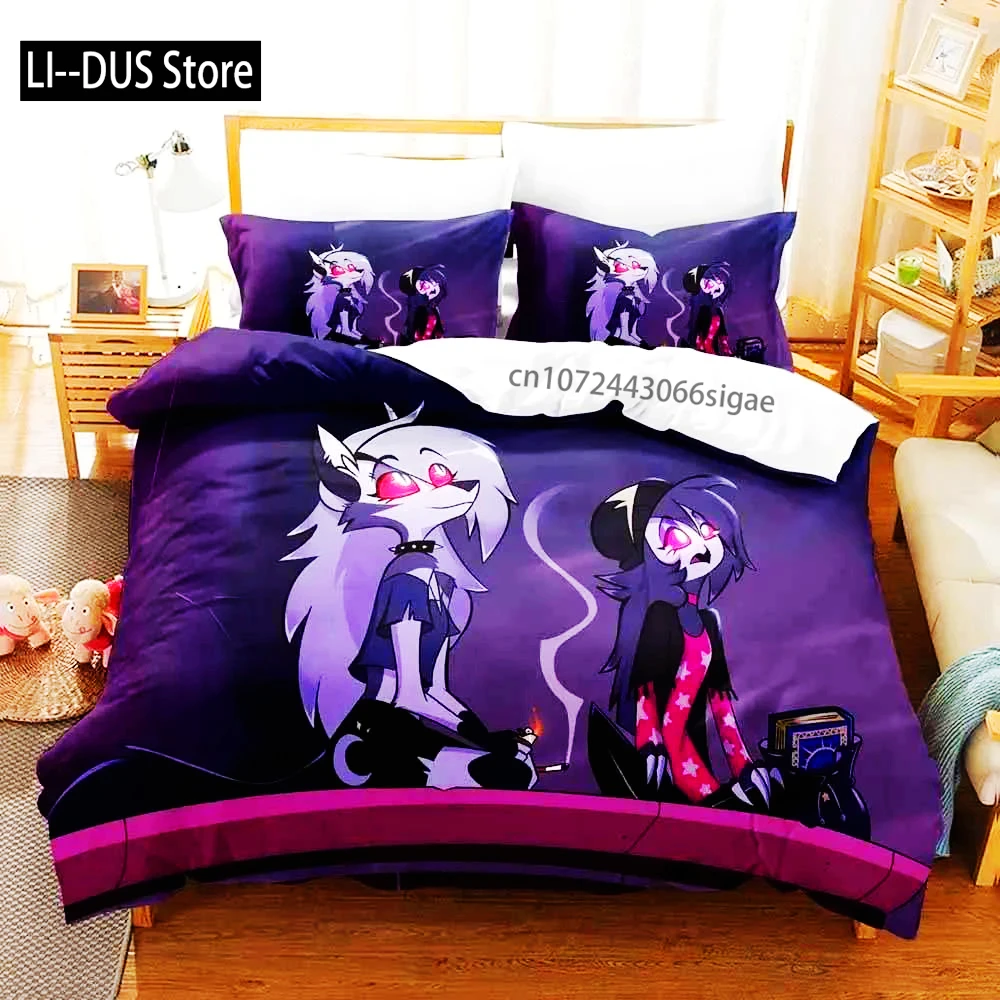 

Loona Boss Bedding Set Single Double Queen King Size Bed Cover Adult Boys Anime Bedroom Bed Set Quilt Cover Pillowcase