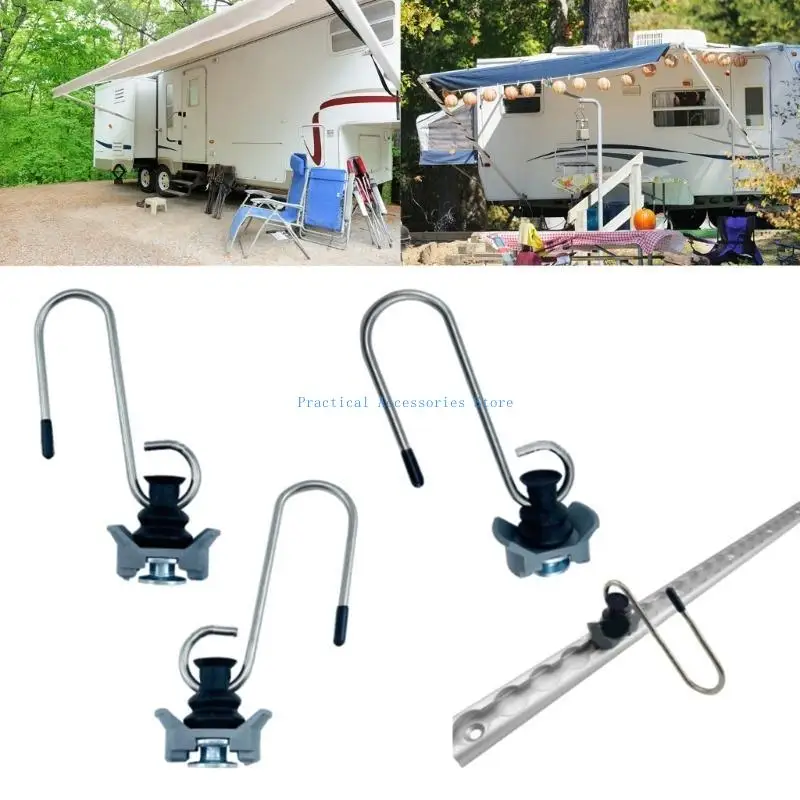 U75E 1 шт./4 шт. L-образные анкеры с S-образным крючком, простая установка, металлические крючки, аксессуары для перевозки