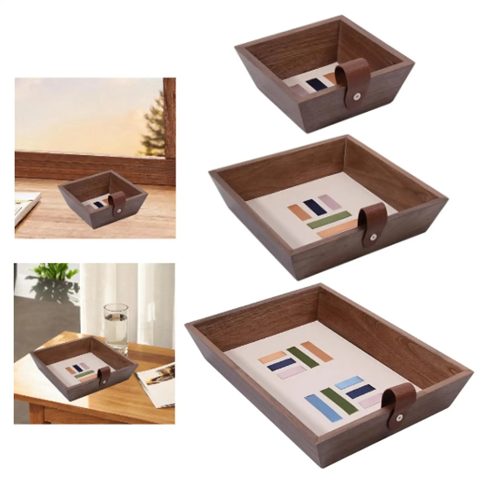 Jewelry Tray, Desktop Storage Tray, Dresser Tray Desktop Storage Organizer, Sundries Tray for Home Table Decor