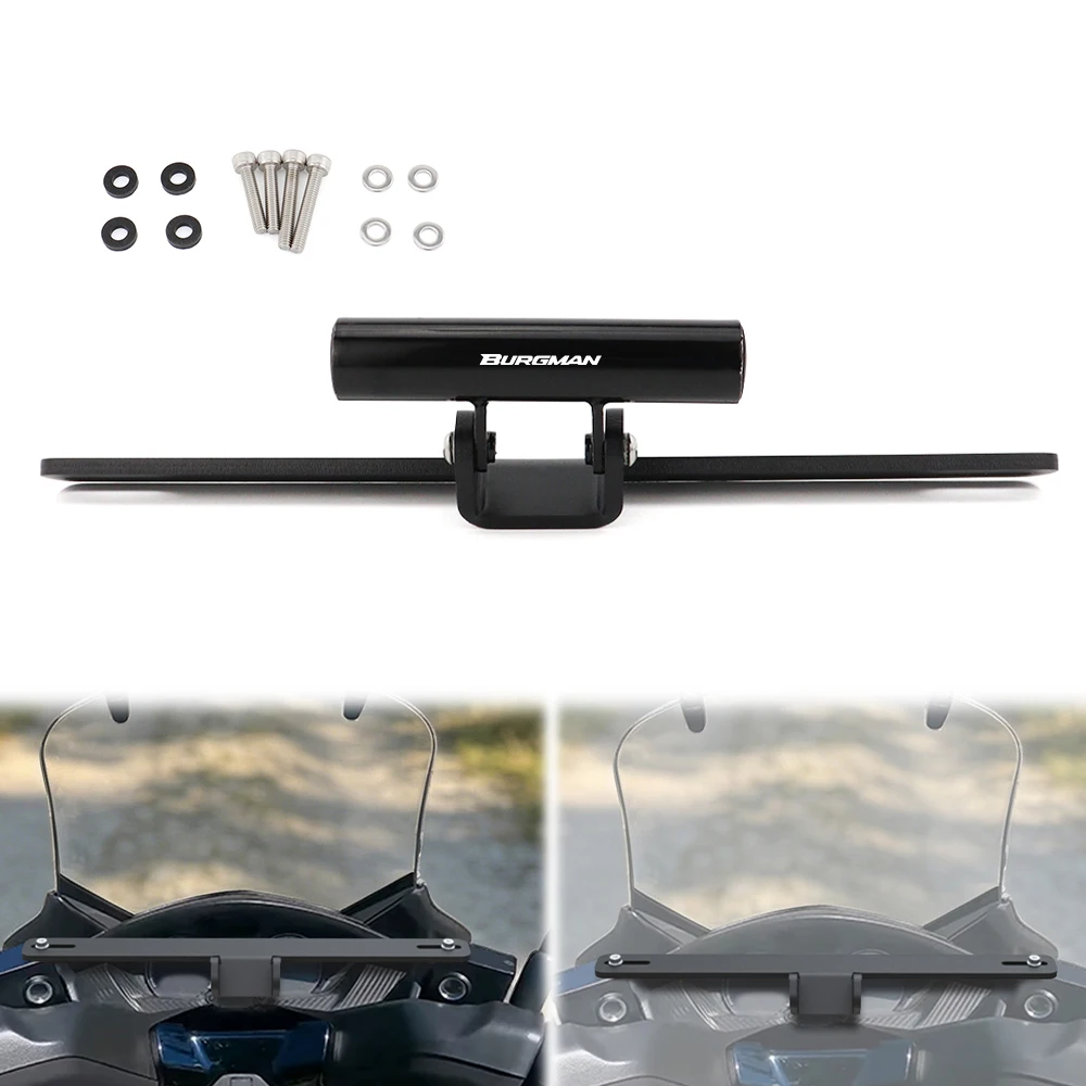 Handyhalterung Motorrad GPS-Navigationsplatte Schnellverschluss Burgman 250 /400 /650 1998-2023 2024 2025 Für Suzuki
