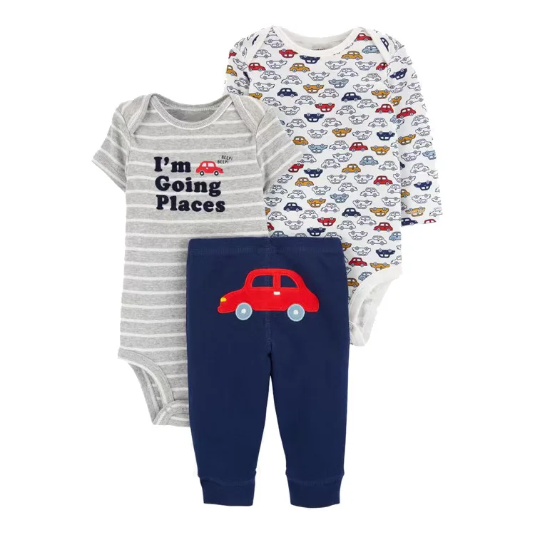 

Baby Girl Clothes Set Cartoon Printed Bodysuits+ PP Pant Fashion Infant Girls Toddler Boy Outifts Clothing