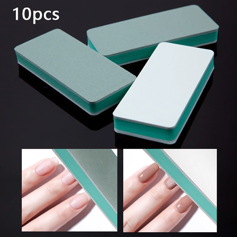 10pcs 600/3000 Grit Nail Buffer Block Polishing UV Gel Nail Polisher Shiner Buffer Files Manicure Pedicure Tools Nails Care