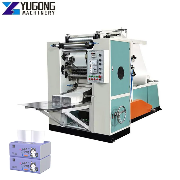 YG Automatic Production Line Small V Type Folding Facial Tissue Paper Making Machine