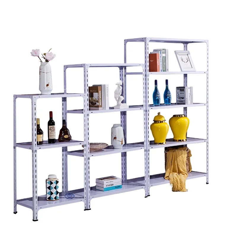 

Easy Assembly Garage Shelves Slotted Angle Steel Racks with Iron Parts Low Price Metal Storage Shelves
