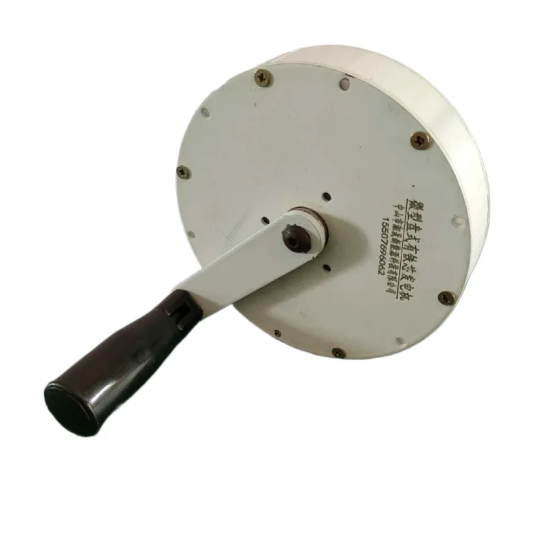 

Портативный ручной генератор 80 Вт, 24 В, 3 А, зарядка через USB, высокая мощность для кемпинга, аварийный бесщеточный мини-генератор без сердечника