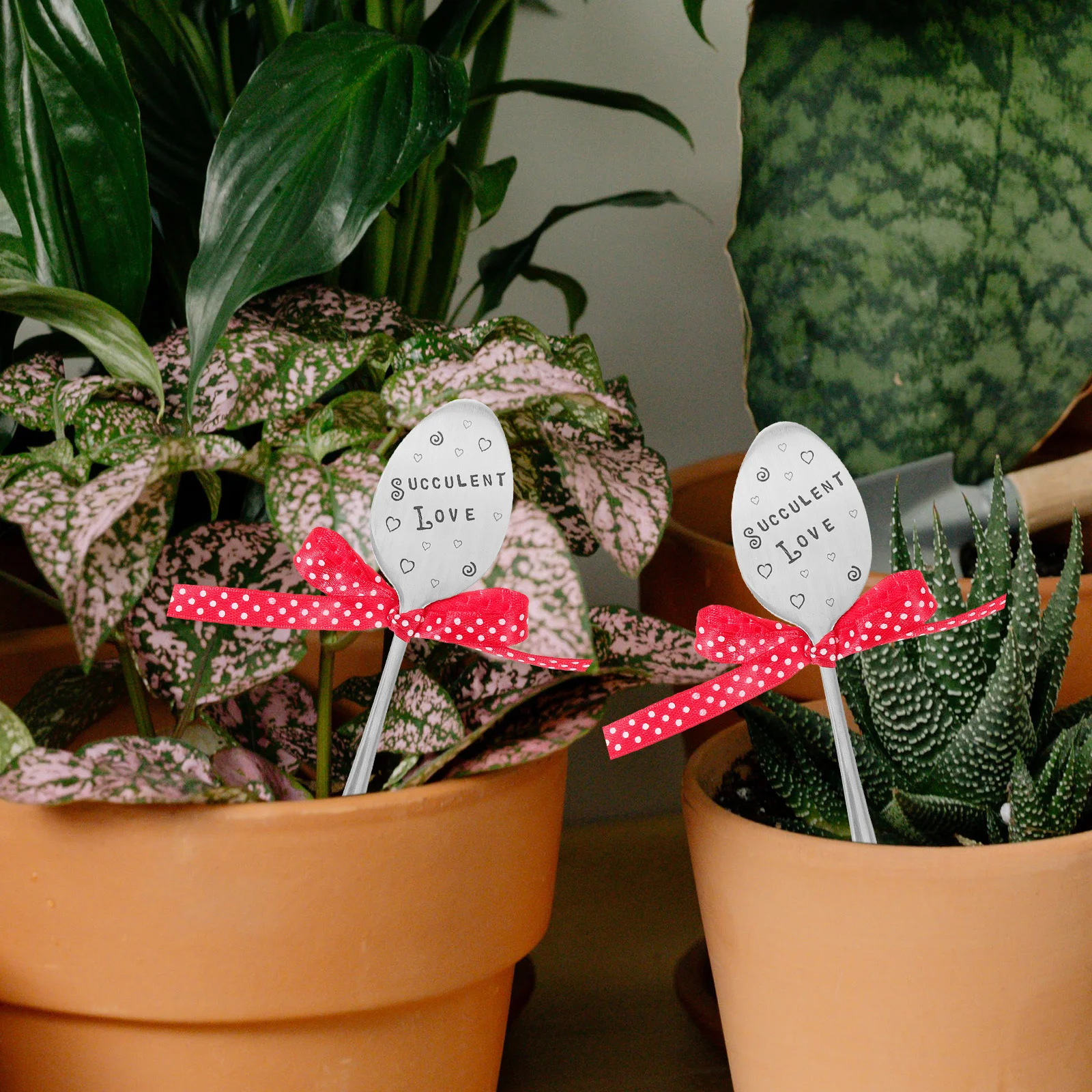 

Garden Marker Plant Iron Sign Printed Letter Design Small Size for Nursery Pots Greenhouses Flower Beds Garden Labels Plant