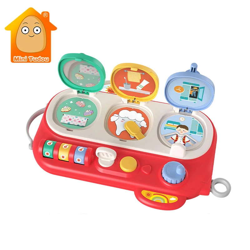 Montessori Busy Board Toys Early Educational Sensory  Trainning Lifestyle Habit Fine Motor Skill Toys For Infant 13 24 Months