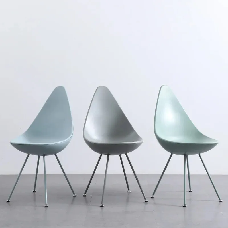 

Nordic creative water drop chair simple cafe backrest new modern negotiation casual restaurant chair