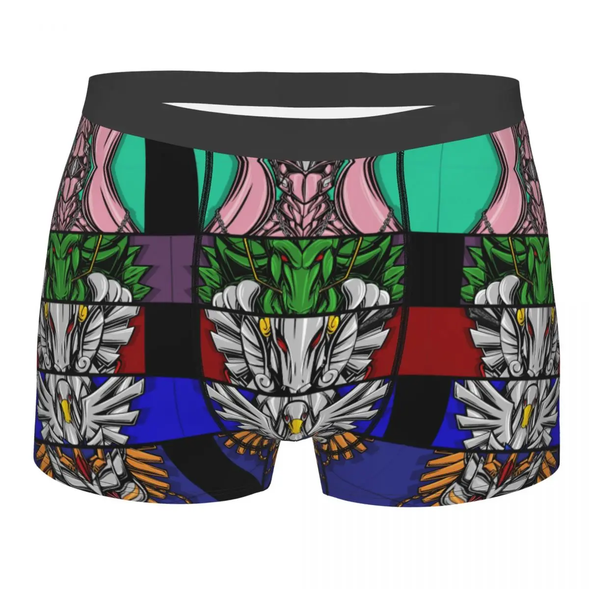 Saint Seiya Men Boxer Briefs Breathable Funny Underwear Top Quality Print Shorts Birthday Gifts