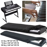 Cubierta antipolvo para teclado de Piano, 61/76/88 teclas, para Pianos eléctricos digitales, cubiertas para teclado de Piano transpirables, ajustables y lavables