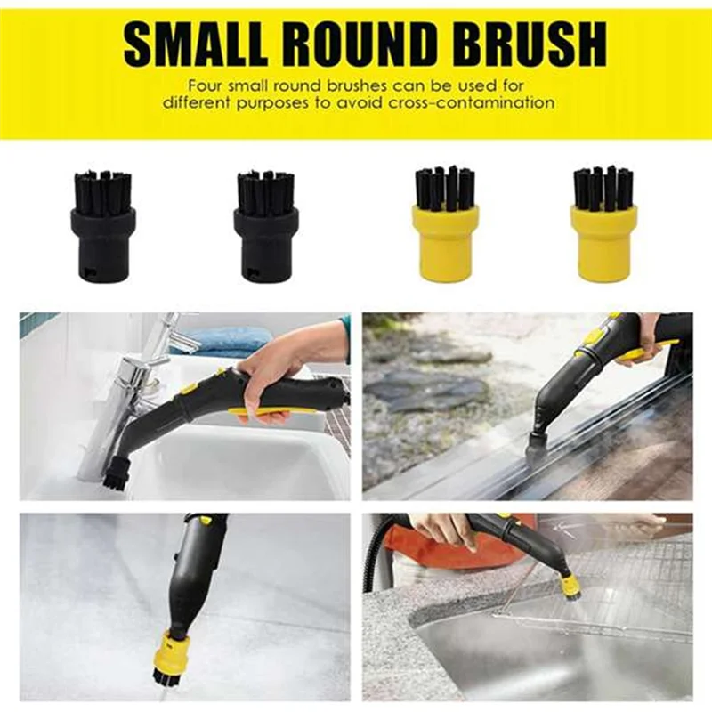 Ensemble de buses de brosse en Nylon Durable pour enlever les taches tenaces AT28, pièce de nettoyeur à vapeur pour Forkarcher SC1 SC2 SC3 SC4 SC5