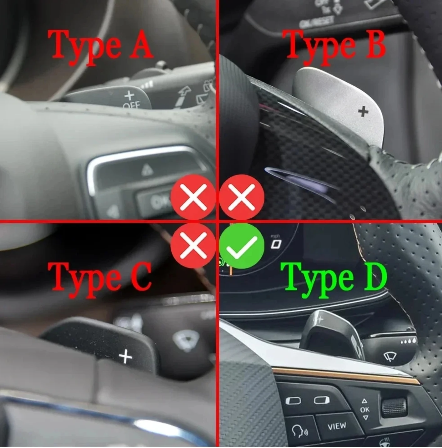 Steering Wheel Shift Paddle Lever ShifterFor Cupra Formentor 2019  Ateca Leon