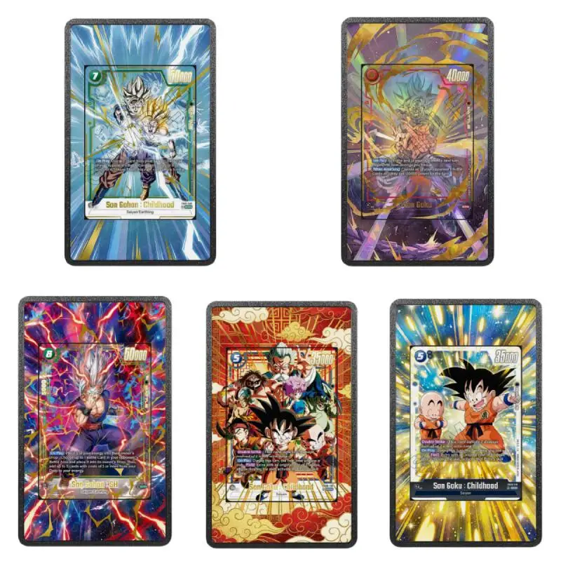 

Anime Acrylic Magnetic Display Case for Son Goku Son Gohan Childhood Game Card Expand Art Storage Box No Card Desktop Decoration