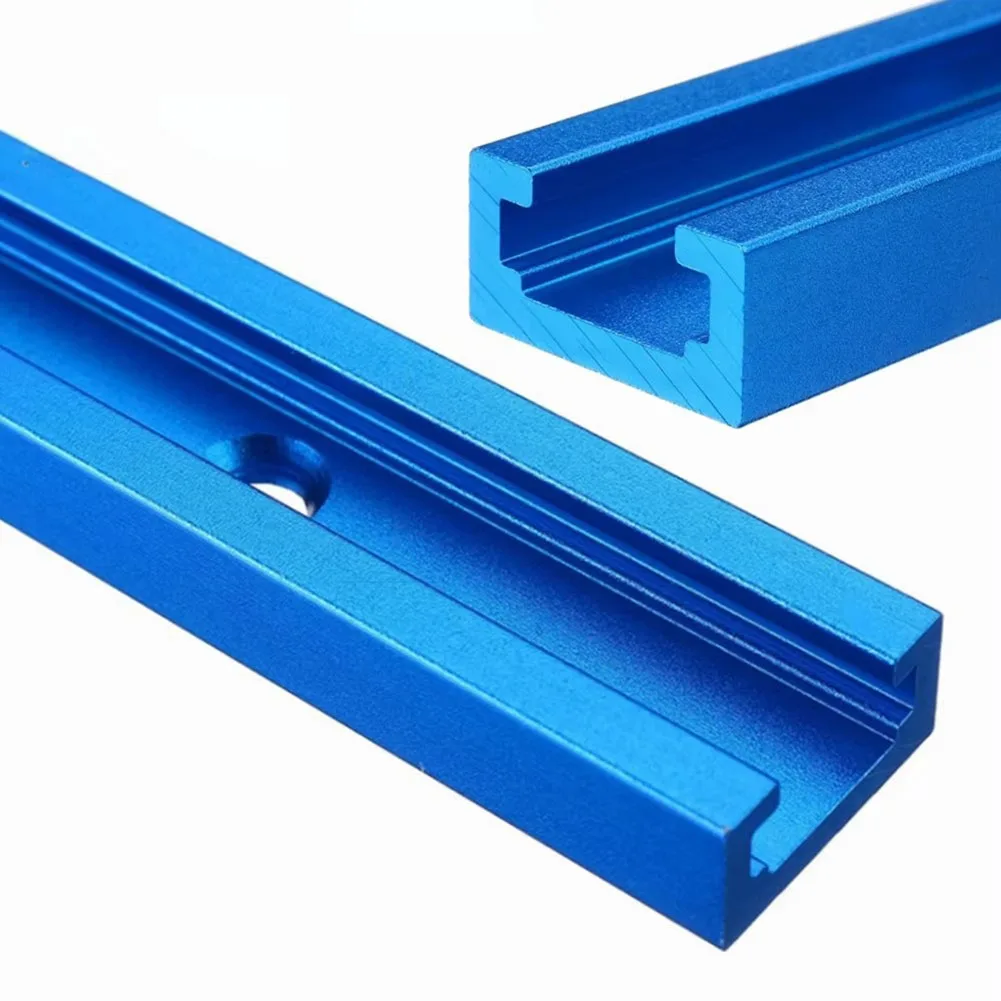 

Aluminium Alloy Blue 500mm Double-Cut T-Track T-Slot Miter Track For Router Table Woodworking Tools For Miter Track