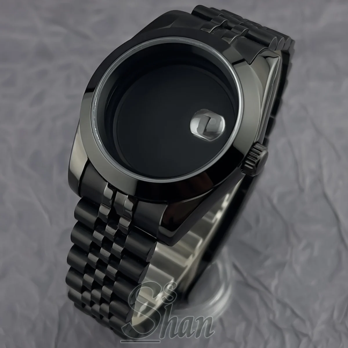 

Черный корпус с PVD-покрытием 39 мм/36 мм и ремешок из сапфирового стекла, подходит для механизма NH34A NH35 ETA2824 PT5000 Mingzhu Miyota 8205