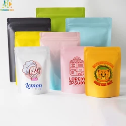 Standing Up Aluminum Foil Zip Lock Bags, Matte Customize Print Logo, Tea Coffee Food Nut Candy Cookies Packaging Pouch