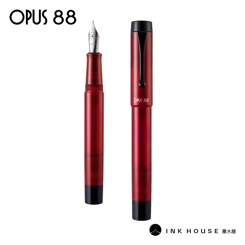 

OPUS 88 DEMO Fountain Pen Transparent Colours Unique Design JOWO NO.6 Nib Eye Dropper Filling System Writing Practice Pen