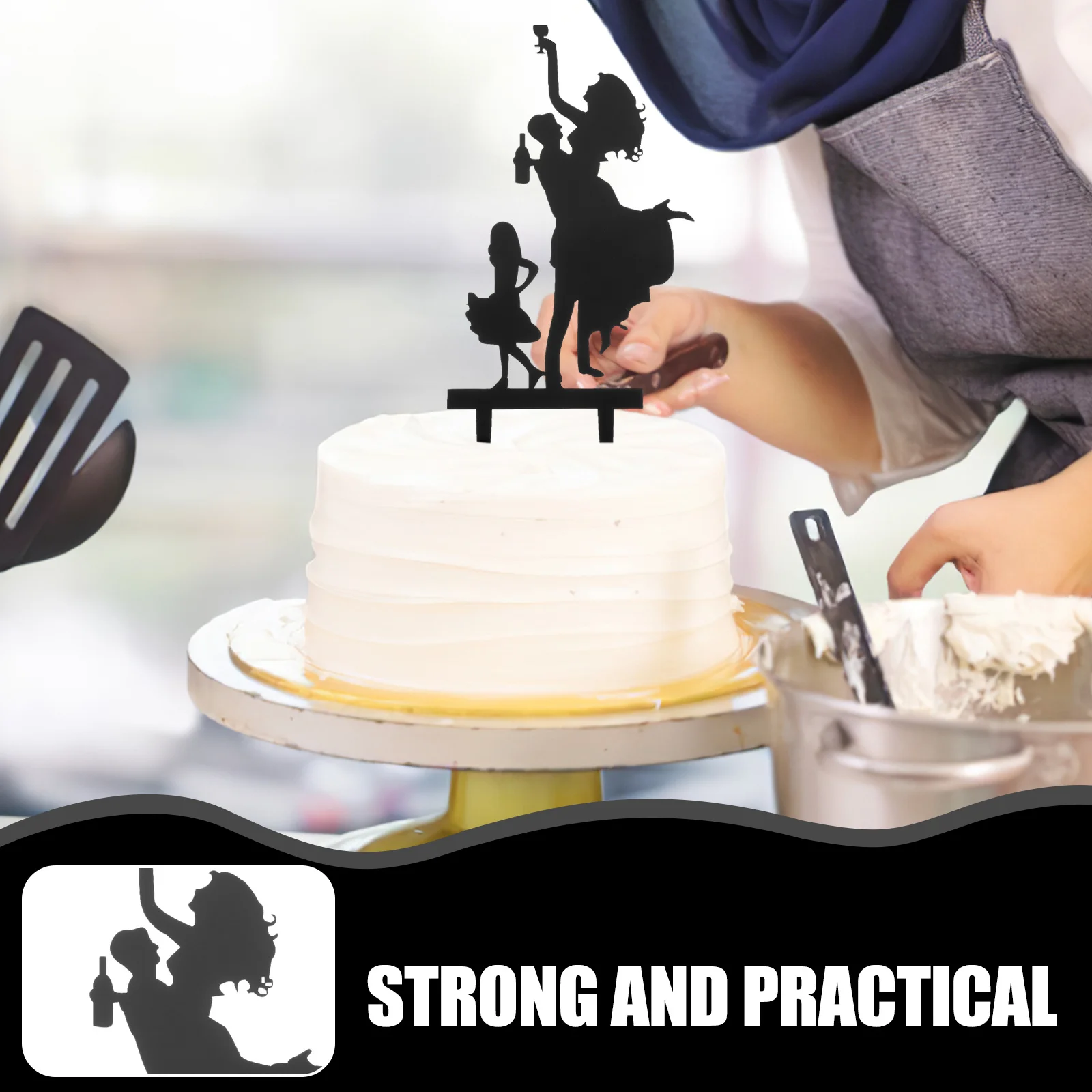 

Acrylic Wedding Cake Topper Bride and Groom Elegant Romantic Party Decoration Cake Topper Cupcake Decoration Dessert Toppers