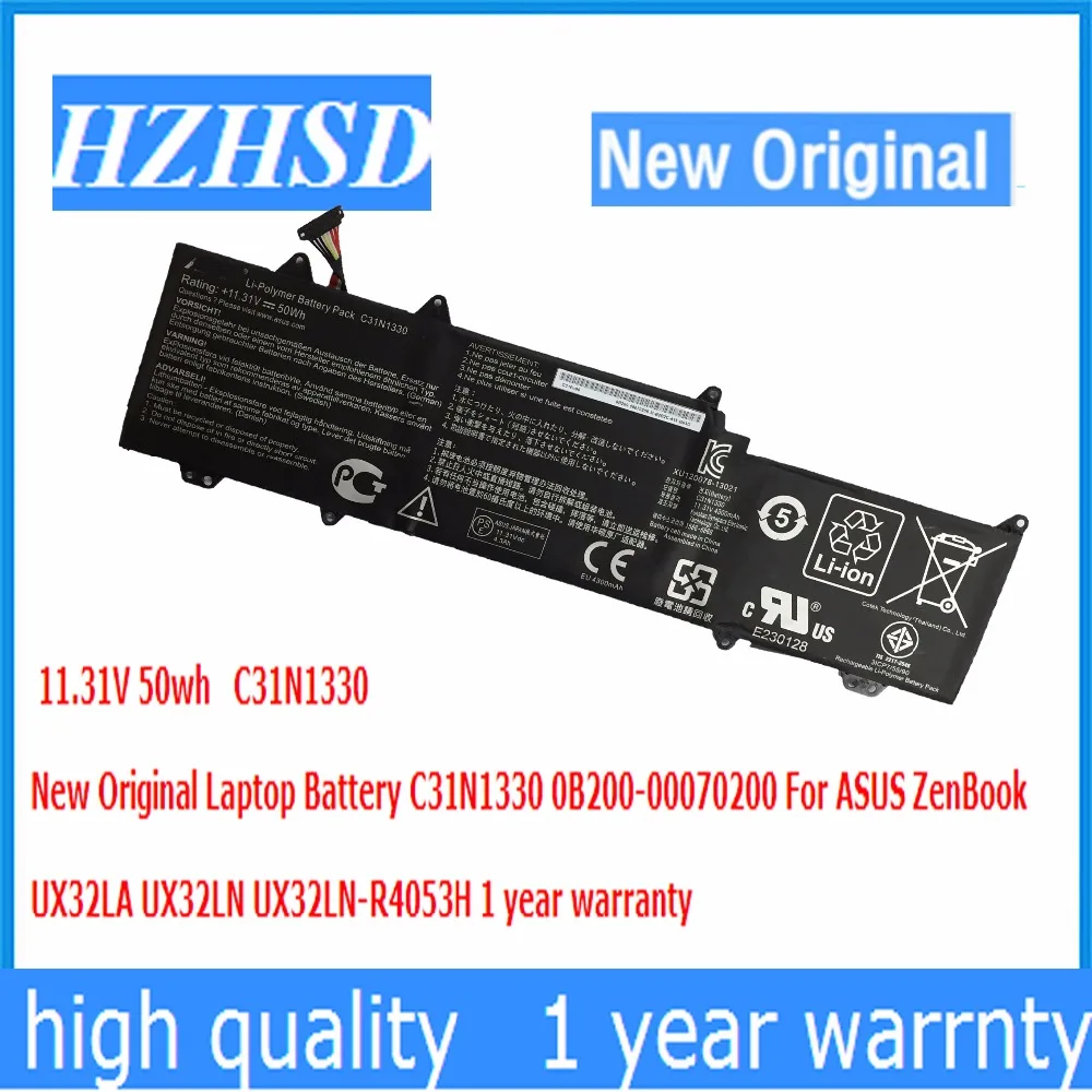 

11.31V 50wh New Original C31N1330 Laptop Battery 0B200-00070200 For ASUS ZenBook UX32LA UX32LN UX32LN-R4053H