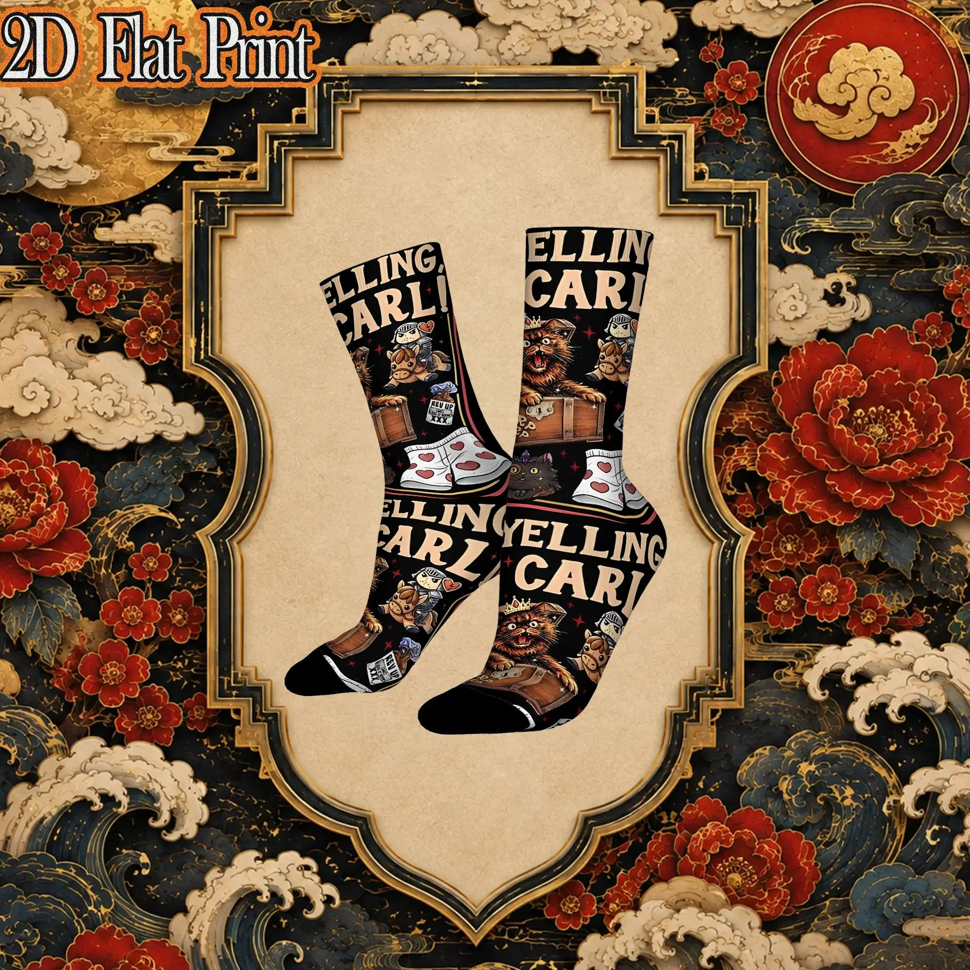 Dungeon Crawler Carl Princess Donut Trendy Men's compression Socks Unisex items Crew Sock Cycling socks