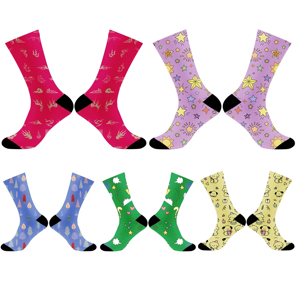 

Summer art illustration socks sports socks 2024 New Print socks Halloween fashion trend socks