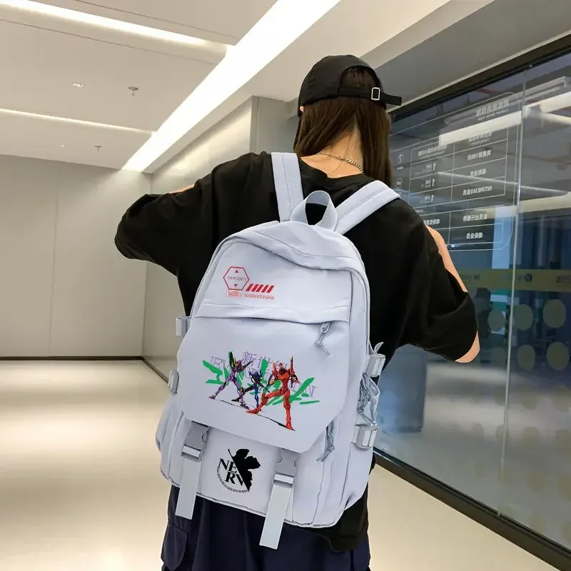 Neon Genesis Evangelion new fashion casual creative cartoon print large-capacity ultra-light storage backpack for men and women