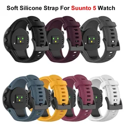 Silicone Wrist Strap For Suunto 5 Smartwatch Replacement WatchBand Wristband Bracelet Belt For Suunto 5 Wacth Accessories