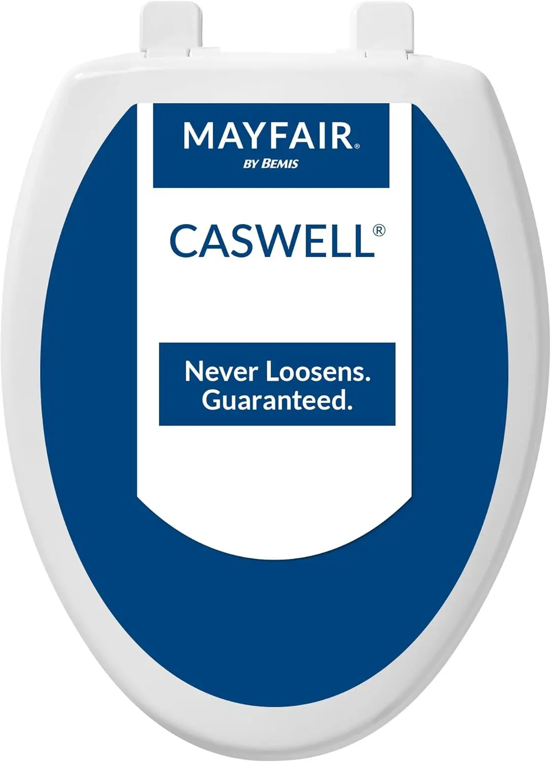 

Caswell Modern Slow Close Toilet Seat, Durable Plastic, Elongated, White
