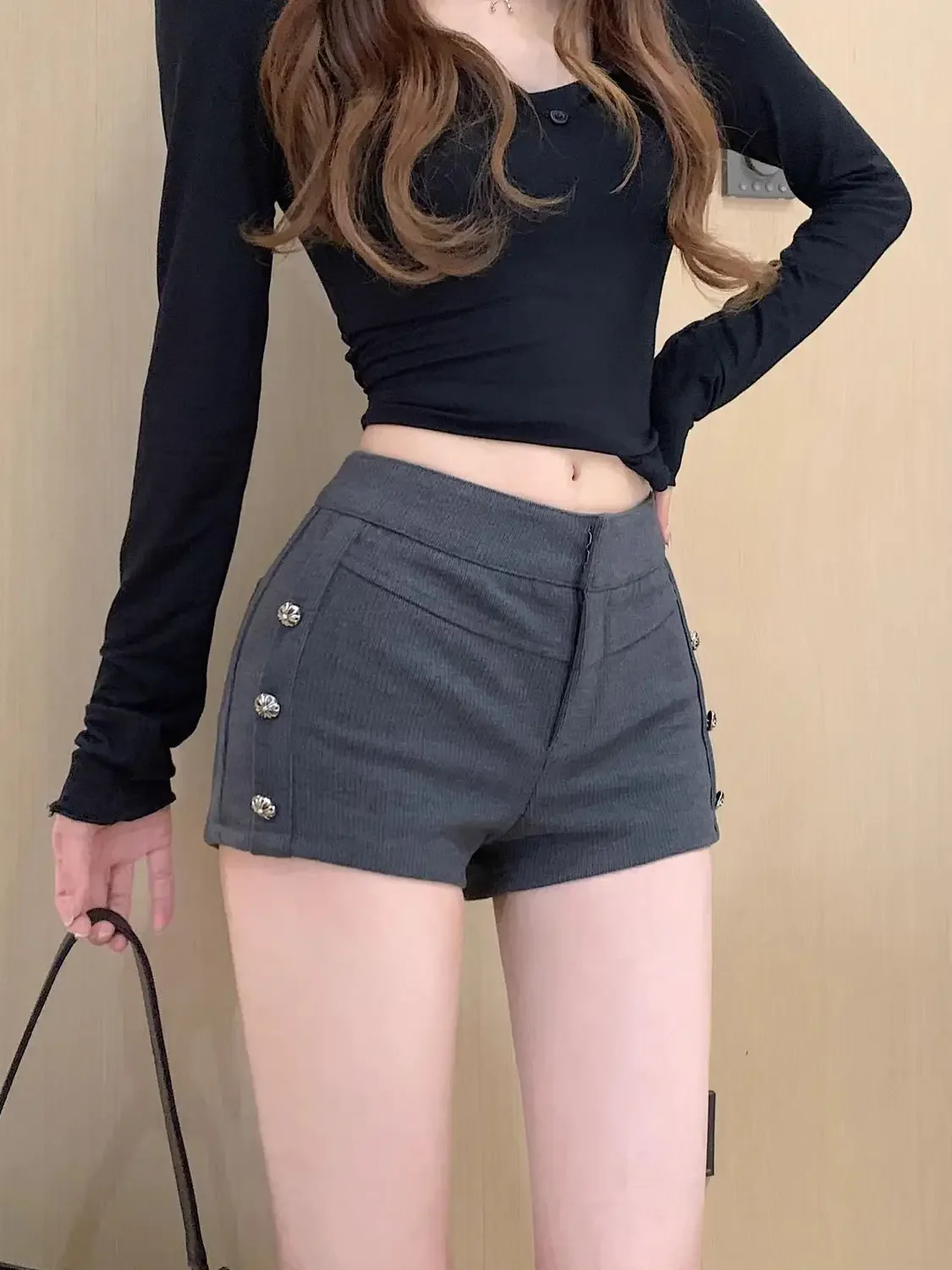 

Woman Short Pants High Waist Shorts for Women Tight Skinny Booty Fashion Clothing 2025 Cheap Stretchy Y2k Vintage Youthful Comfy