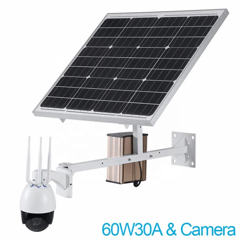 40W IP-Kamera Solarpanel DC12V 20A Lithiumbatterie 4G Wireless WiFi SIM-Karte Sicherheit Solarkamera