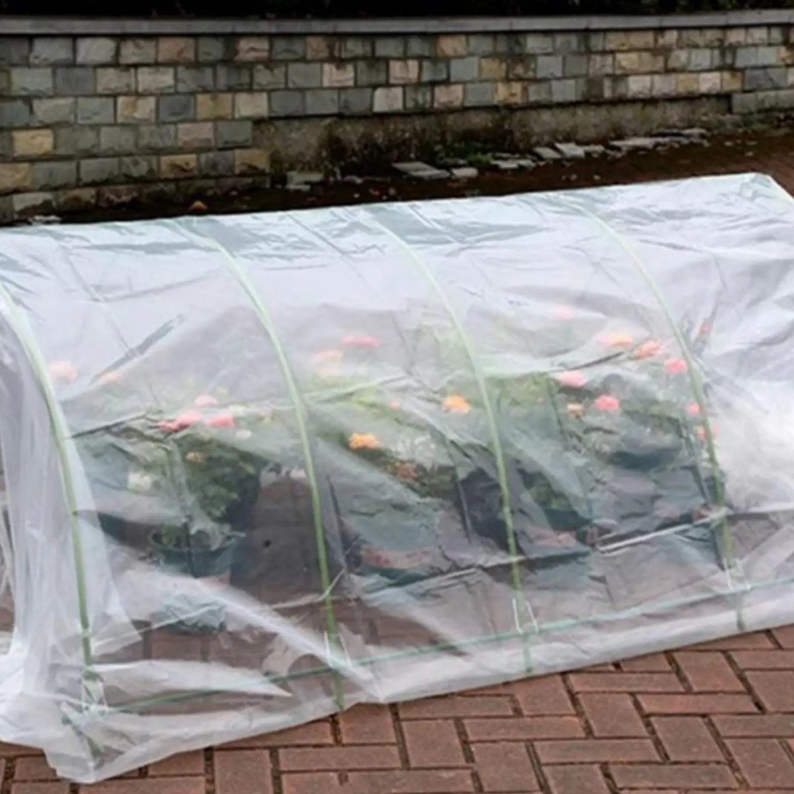 Greenhouse Hoop Backyard Plant Tunnel Windproof Planting Hoop Grow Tunnel For Raised Bed Greenhouse Orchard Flowerbed Backyard