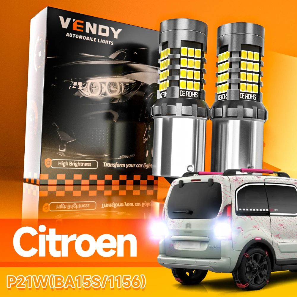 2 pçs led luz reversa blub lâmpada p21w ba15s para citroen berlingo c1 c2 c3 c5 c8 ds3 ds4 ds5 c4 coupe cactus grand picasso 1 2
