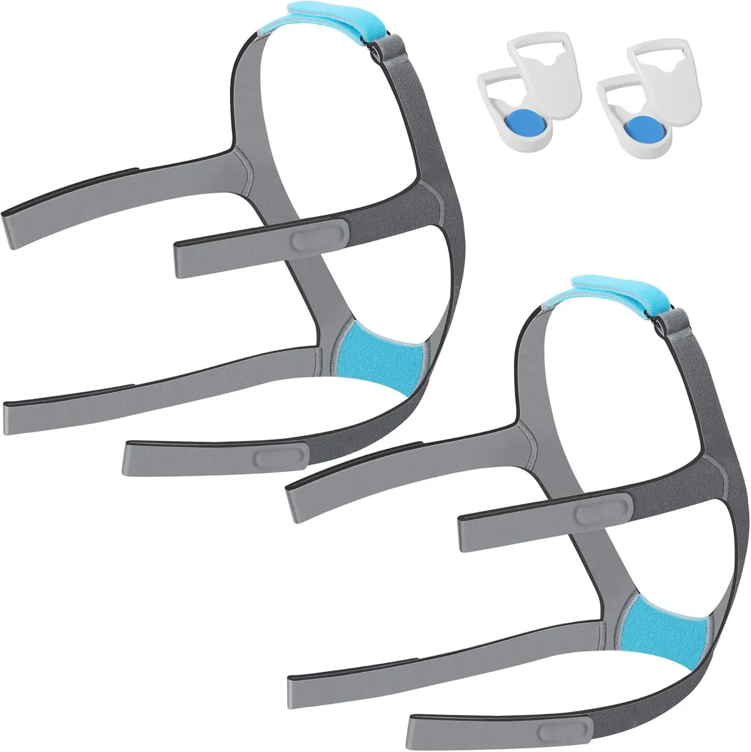 Adjustable Soft Headgear Strap for AirFit F30 Full Face CPAP Mask Replacement Headgear Magnetic Clip for Comfortable Secure Fit
