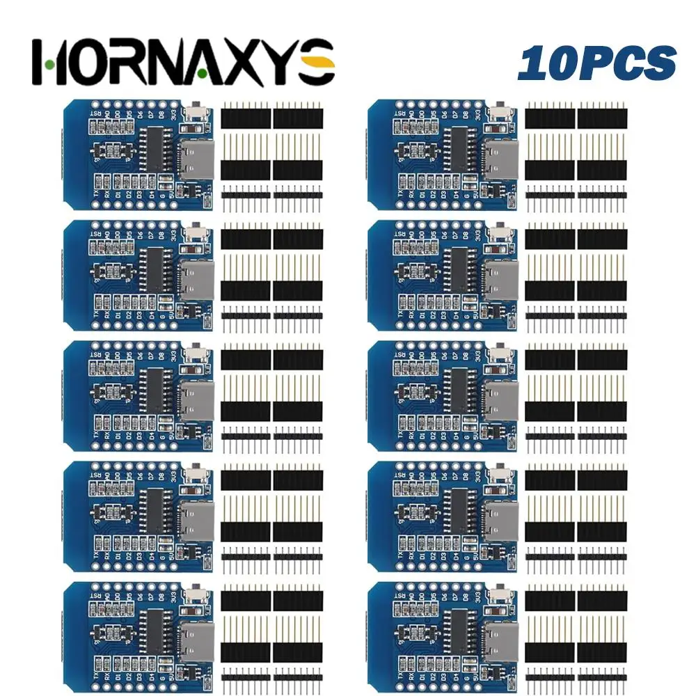 1-10 шт. WeMos D1 Mini ESP8266 ESP-12F модуль ESP12 плата разработки WiFi TYPE-C Micro USB 3,3 В цифровой контакт для Arduino