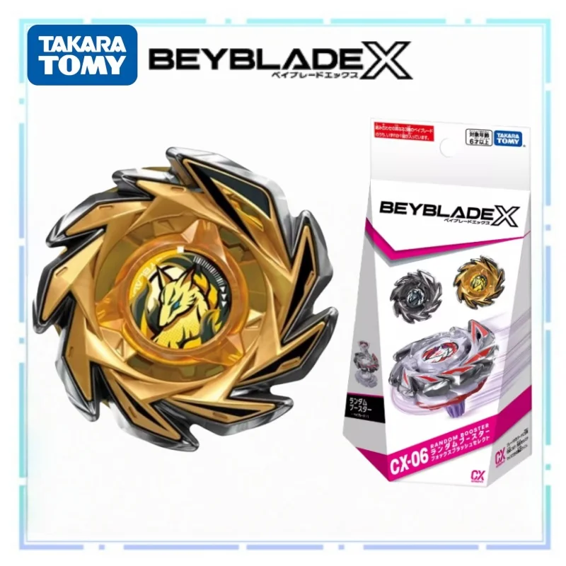 Genuino TOMY BEYBLADE X giroscopio giratorio de alta velocidad CX-06 caja ciega aleatoria confirmado juego de batalla de mesa juguete para regalo para niños